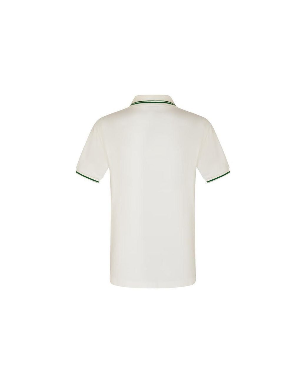 Gucci White Web Logo Cotton Polo for men