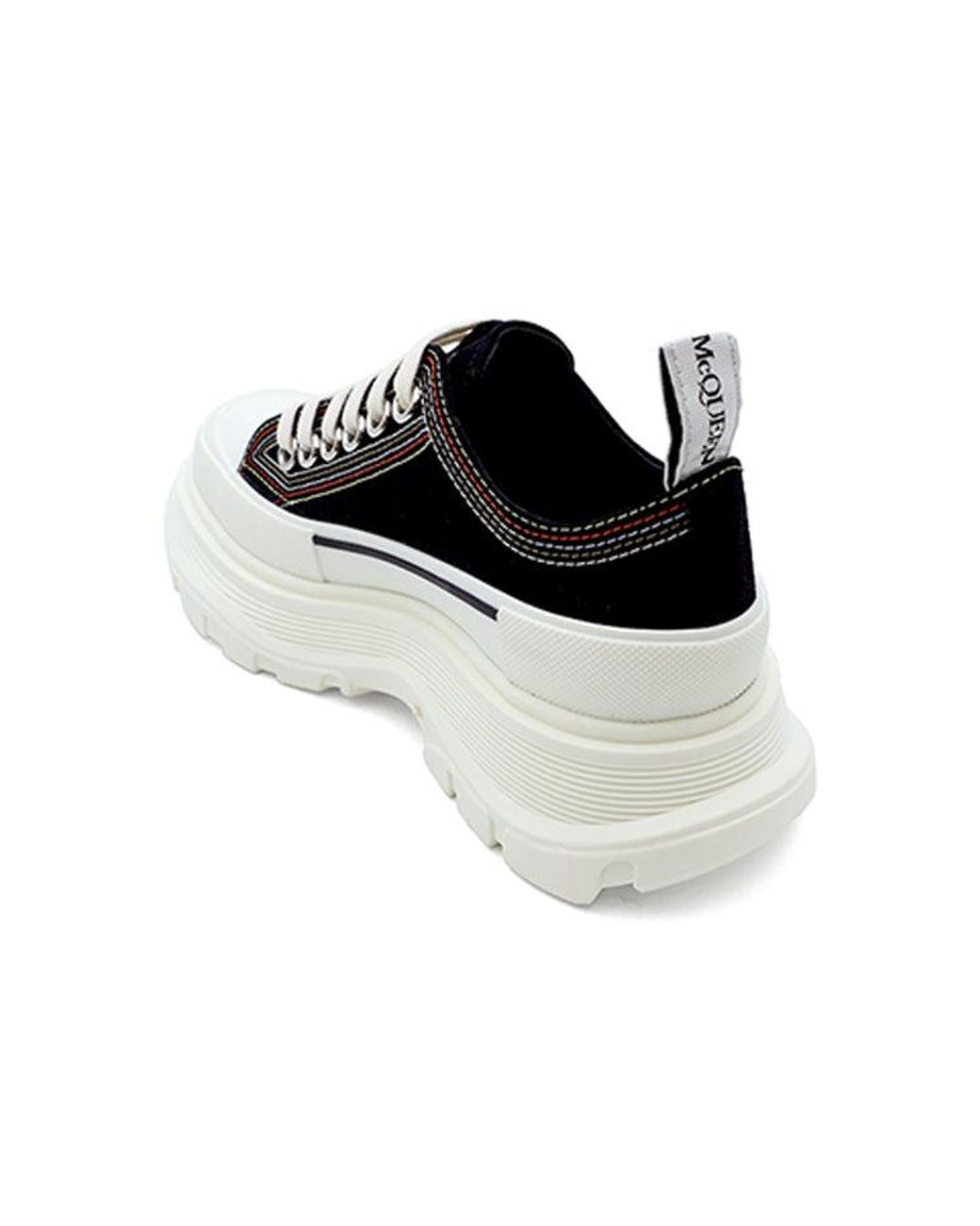McQueen Black (Wmns) Tread Slick Lace Up Sneaker 'Denim'