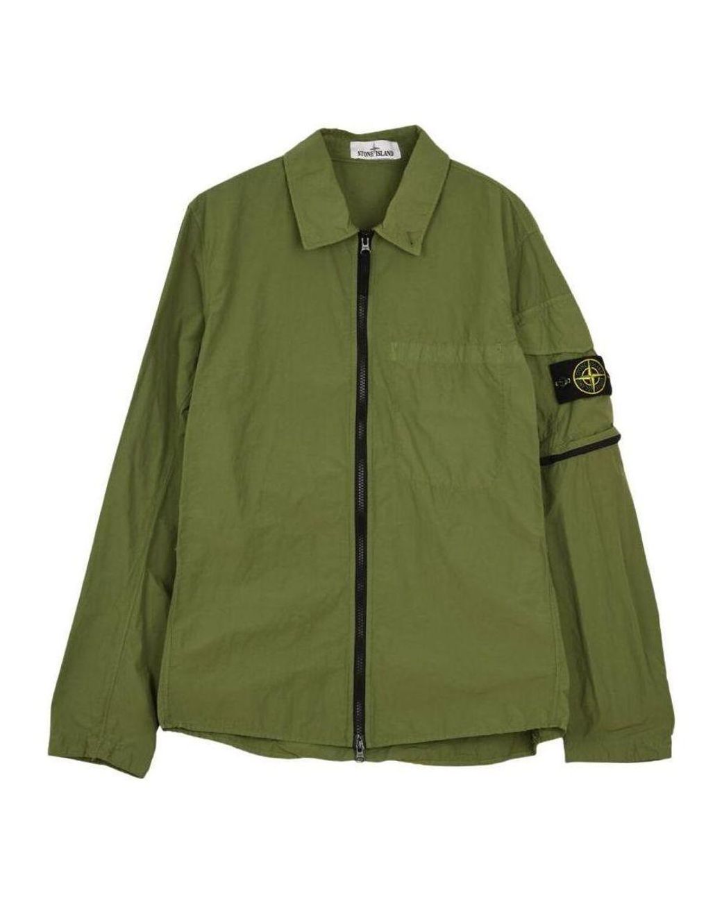 Stone Island Green Naslan Light Jacket for men