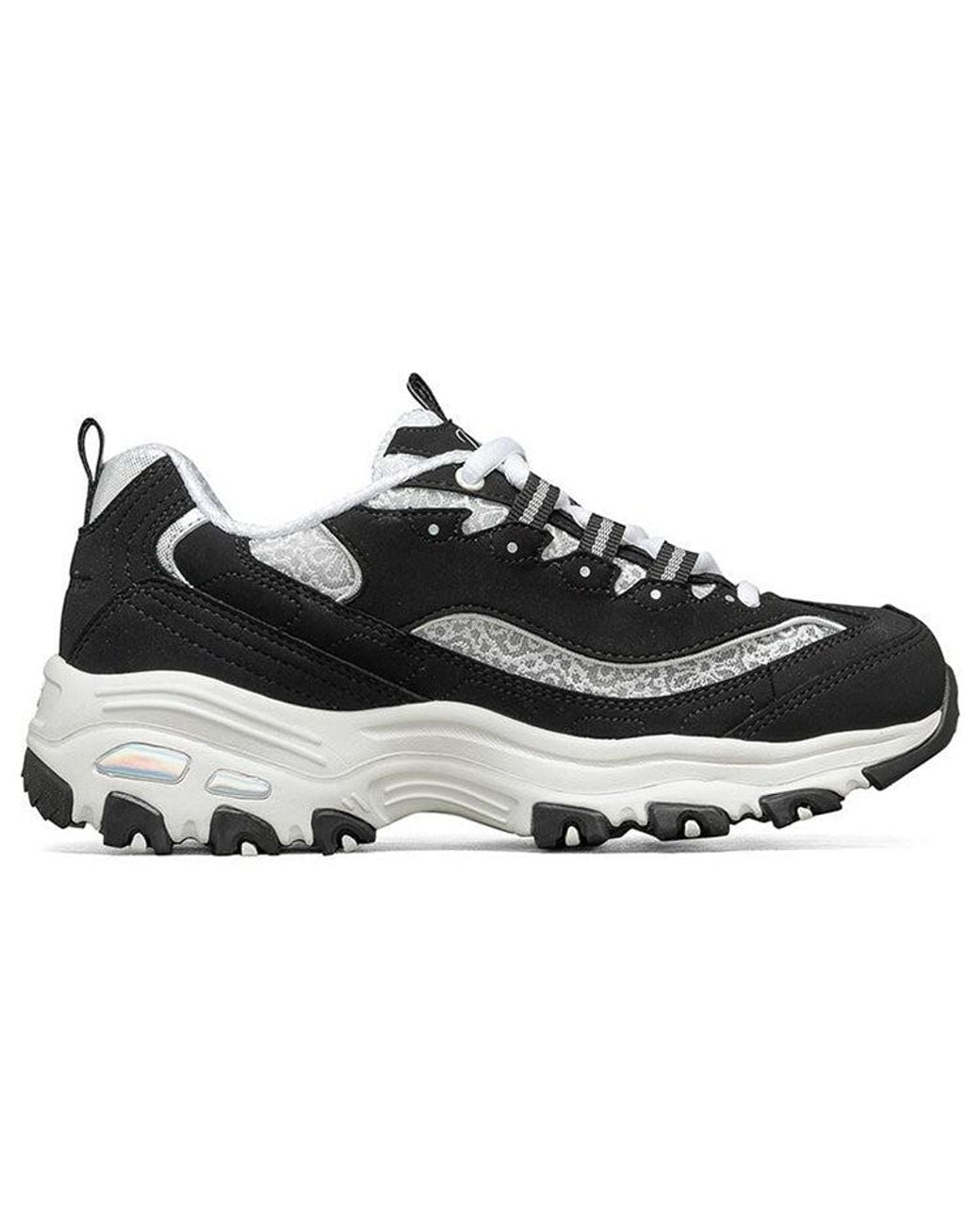 Skechers Black (Wmns) D Lites 1.0 Fashion Running Shoes