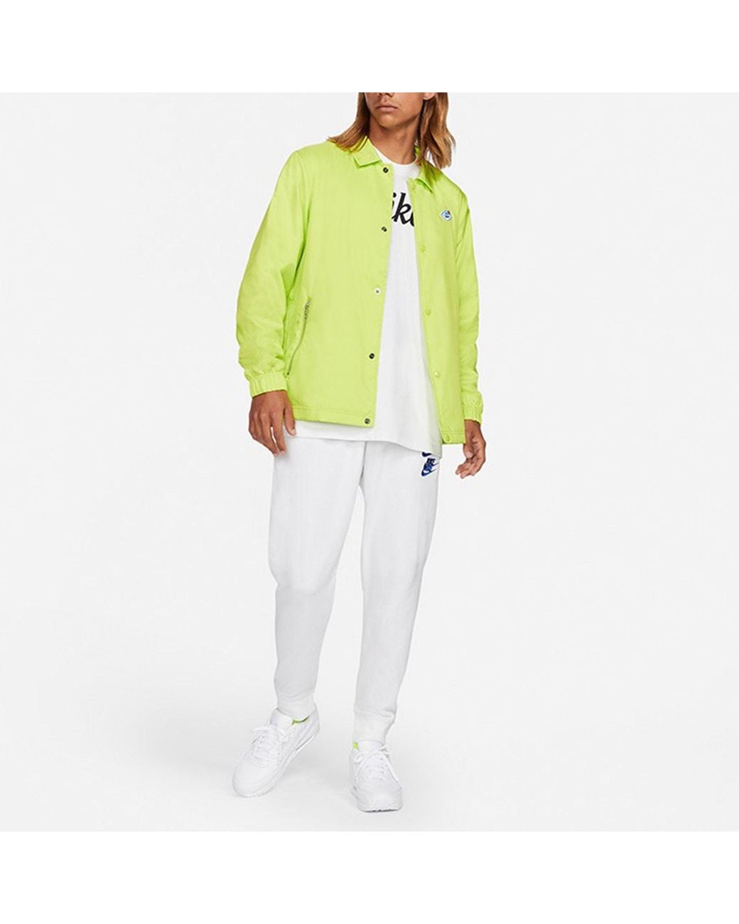 Nike Green Sportswear Airmoji Wvn Jkt Jacket Teeth for men