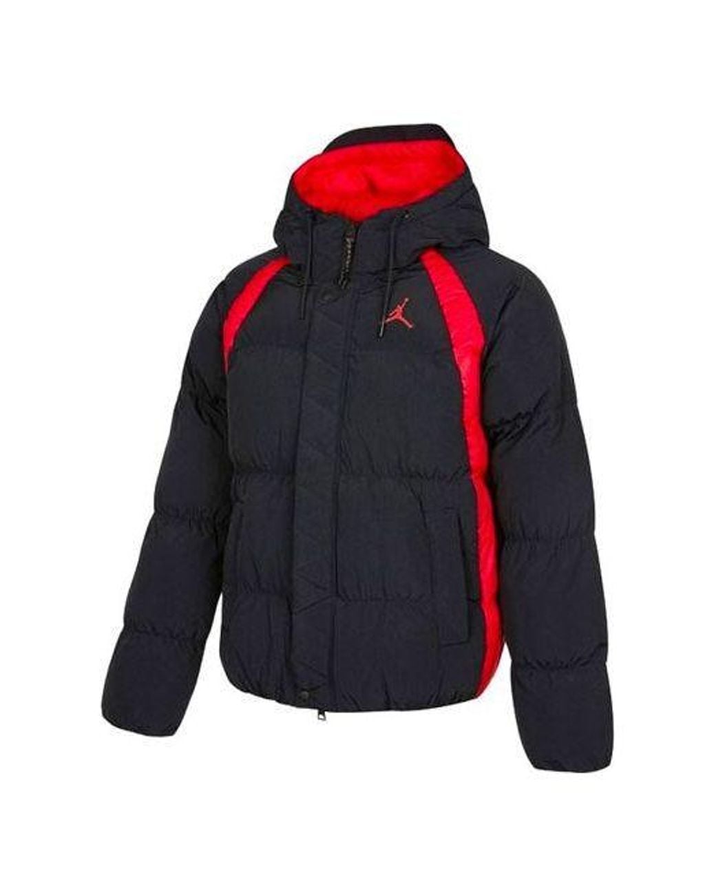 Nike Blue Contrasting Colors Printing Stay Warm Hooded Jacket for men