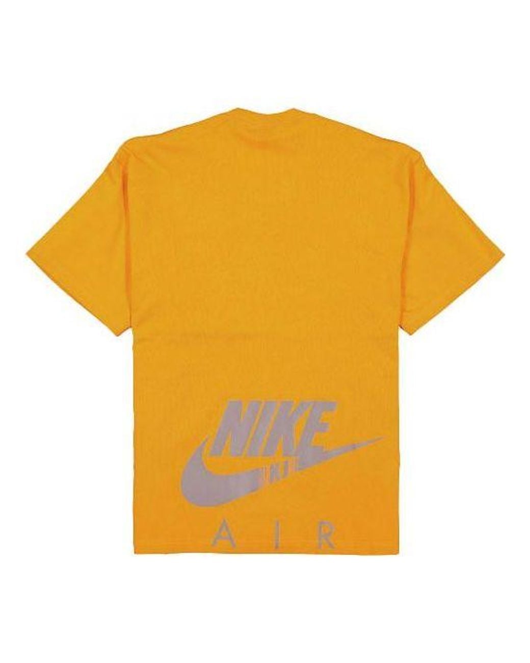 Nike Yellow Air X Kim Jones Crossover Logo Alphabet Printing Round Neck Short Sleeve Us Edition Couple Style