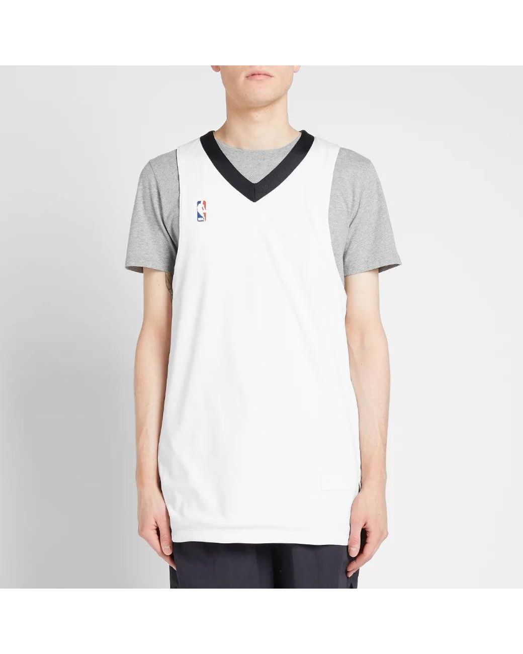 Nike White X Fear Of God Reversible Jersey 'Summit/Dark Heather' for men