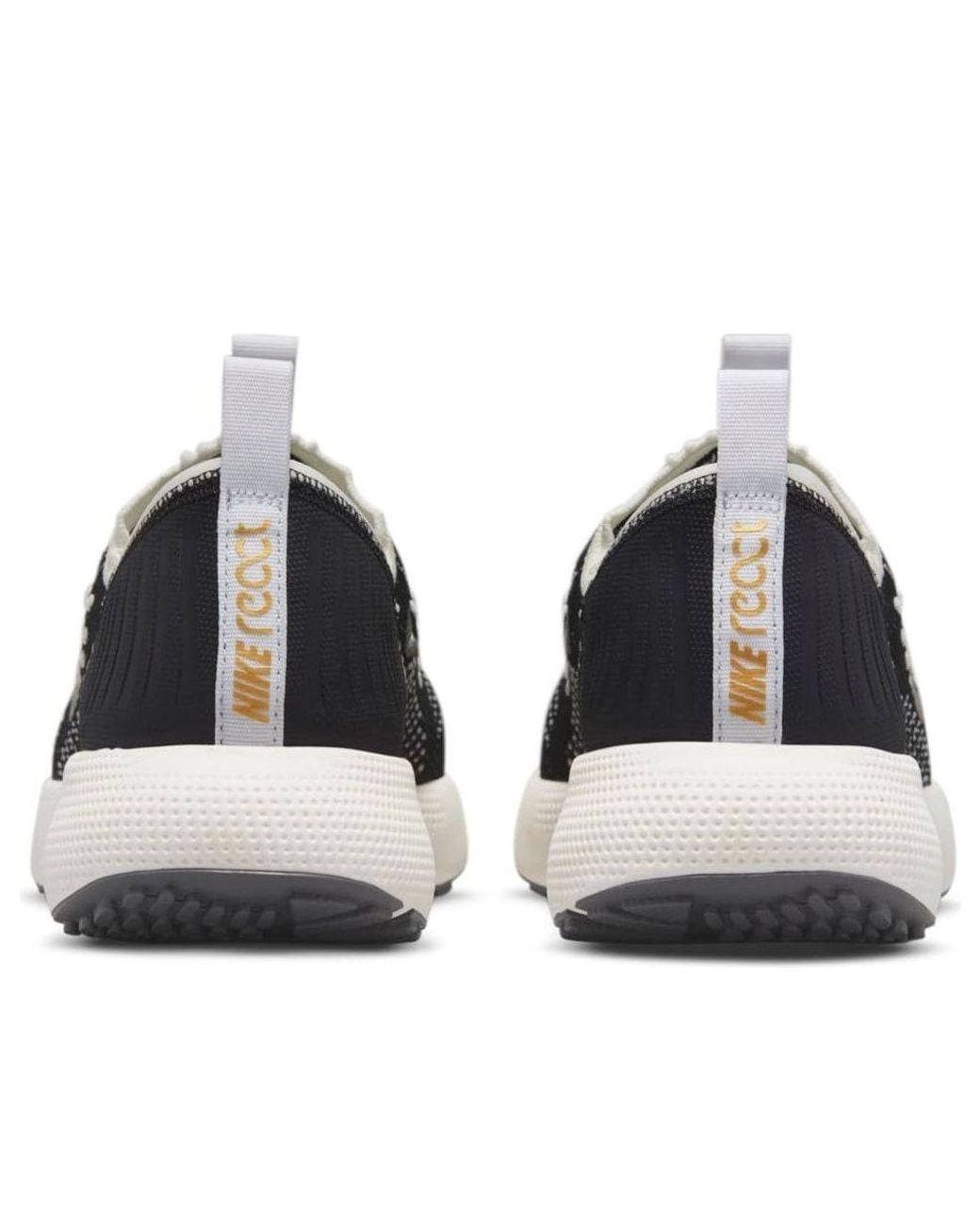 Nike Black (Wmns) React Escape Run Flyknit Metallic Vivid'