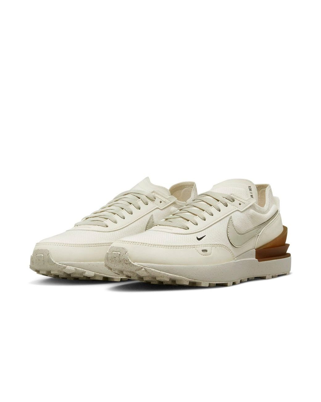 nike waffle one light bone