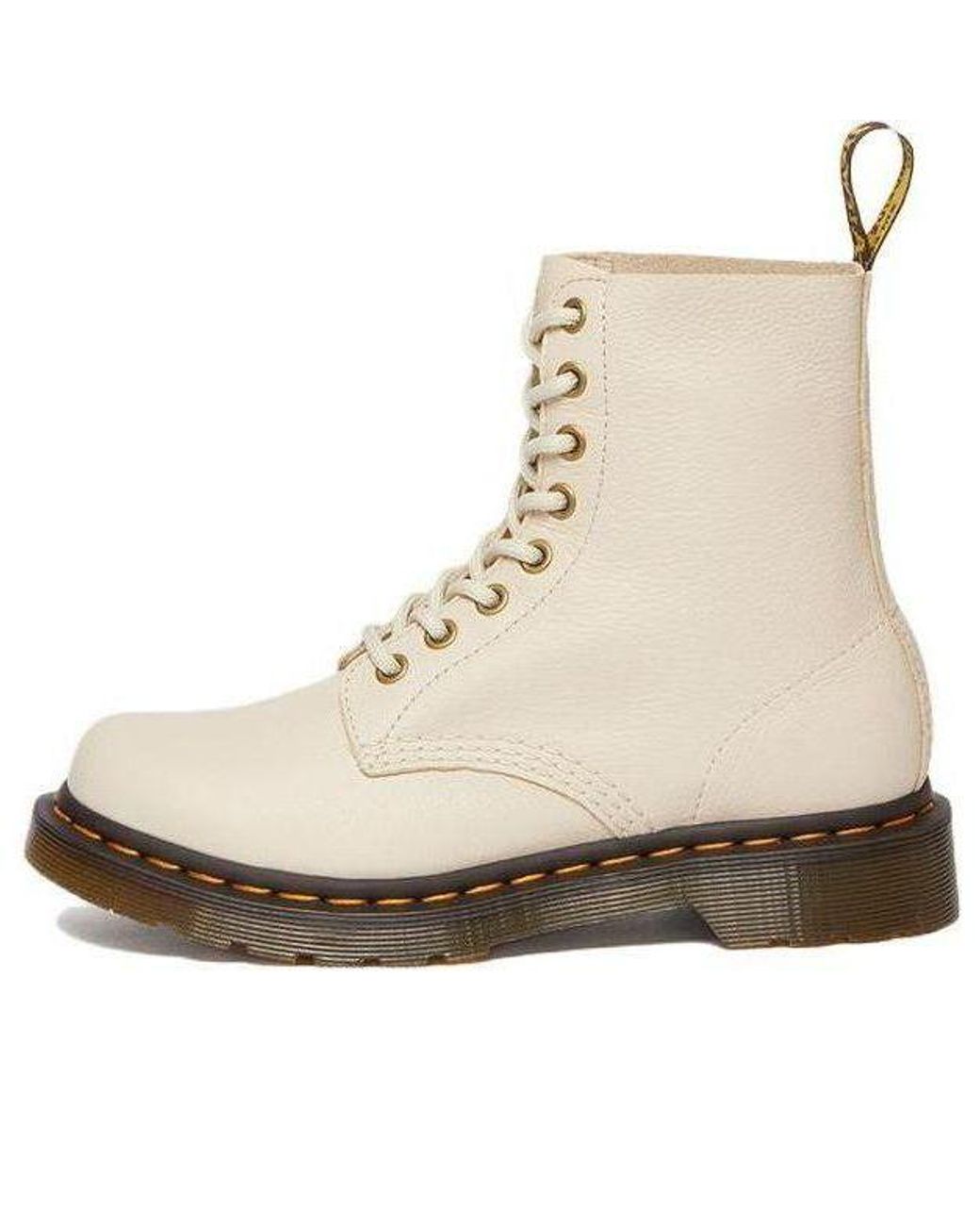 Dr. Martens Natural (Wmns) Dr.Martens 1460 Pascal Virginia Leather Boots 'Parchment'