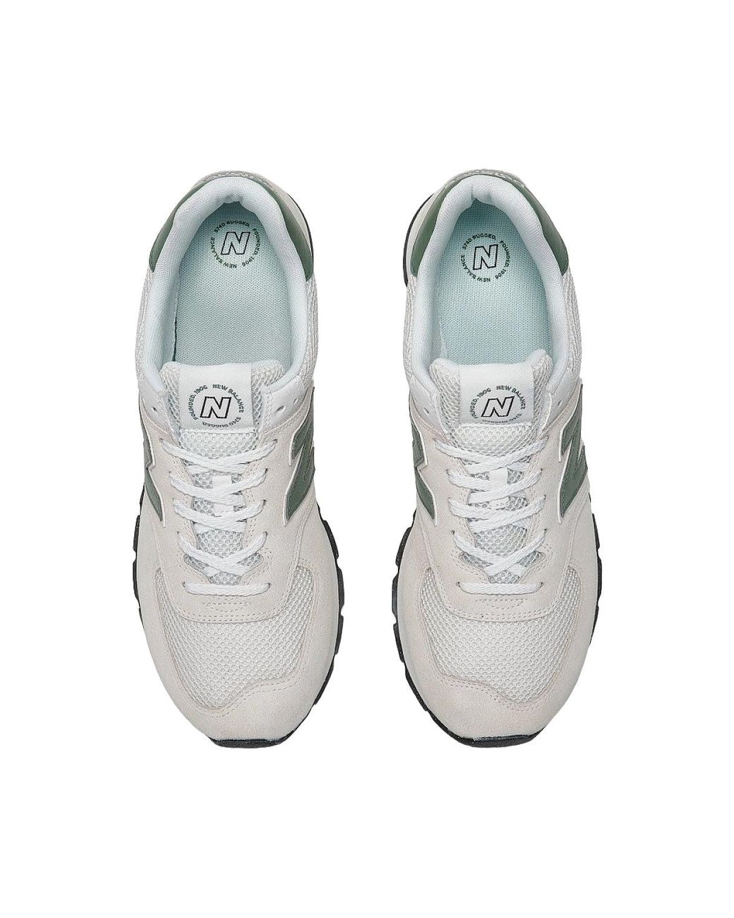 New Balance White 574 Rugged for men