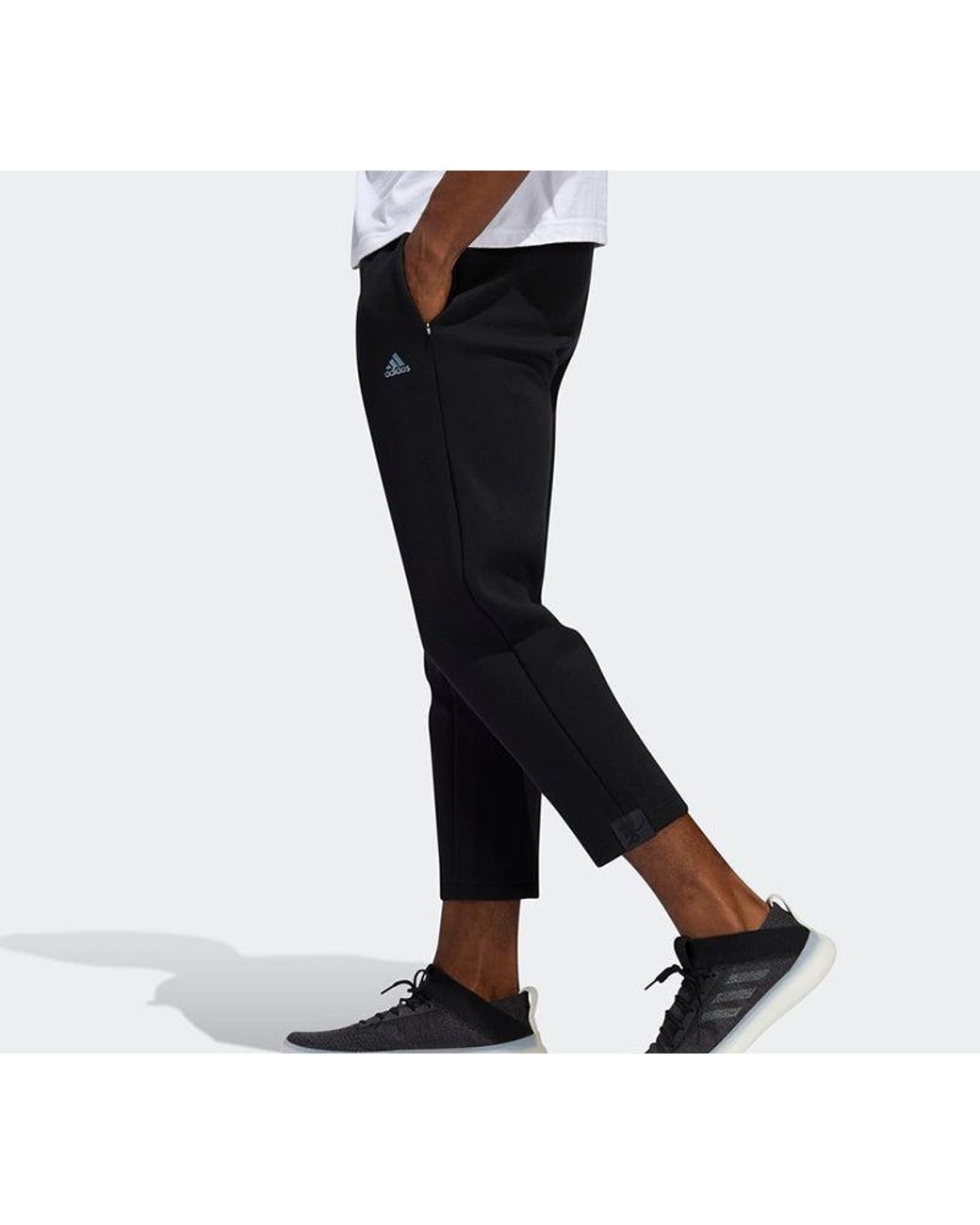 Adidas Black Wuji Pants Sports Long Pants for men