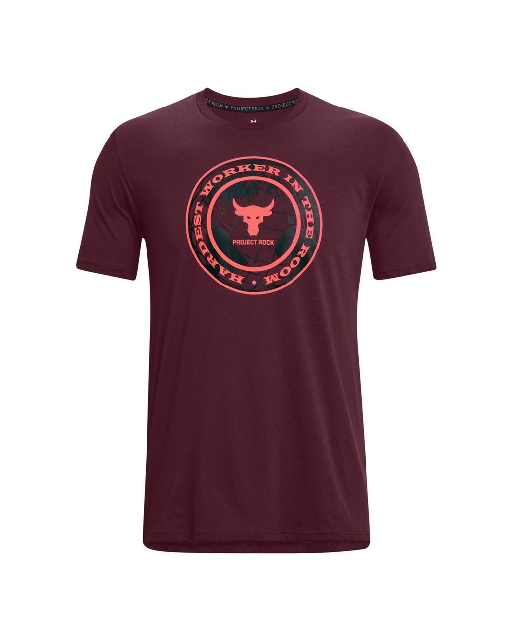 Under Armour Purple Project Rock Globe T-Shirt for men