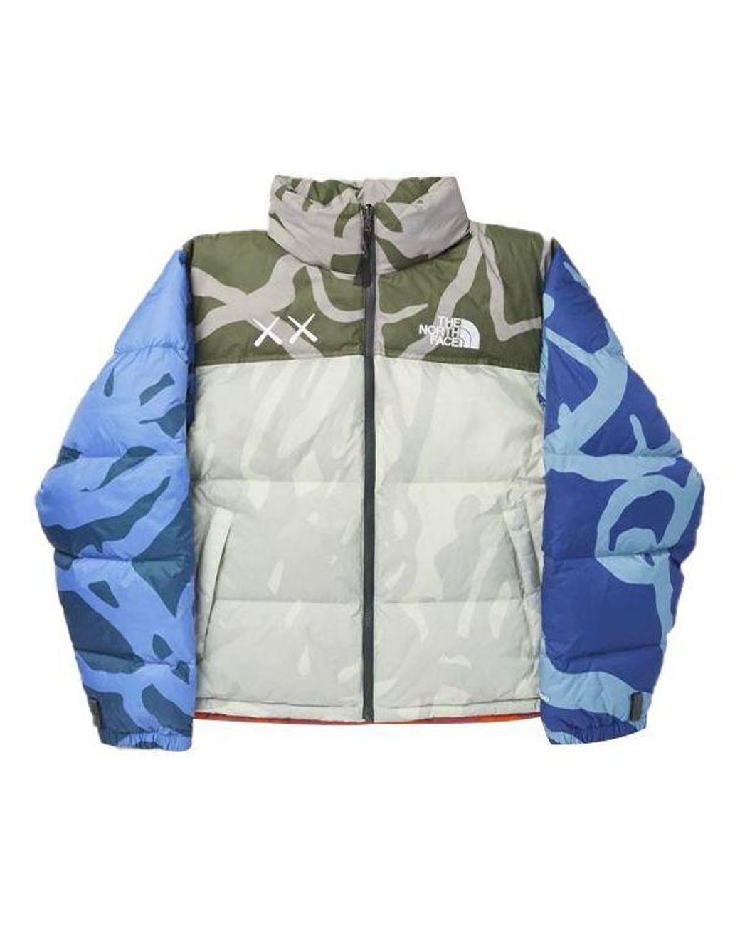 The North Face Blue X Kaws 1996 Nuptse 700 Jacket for men