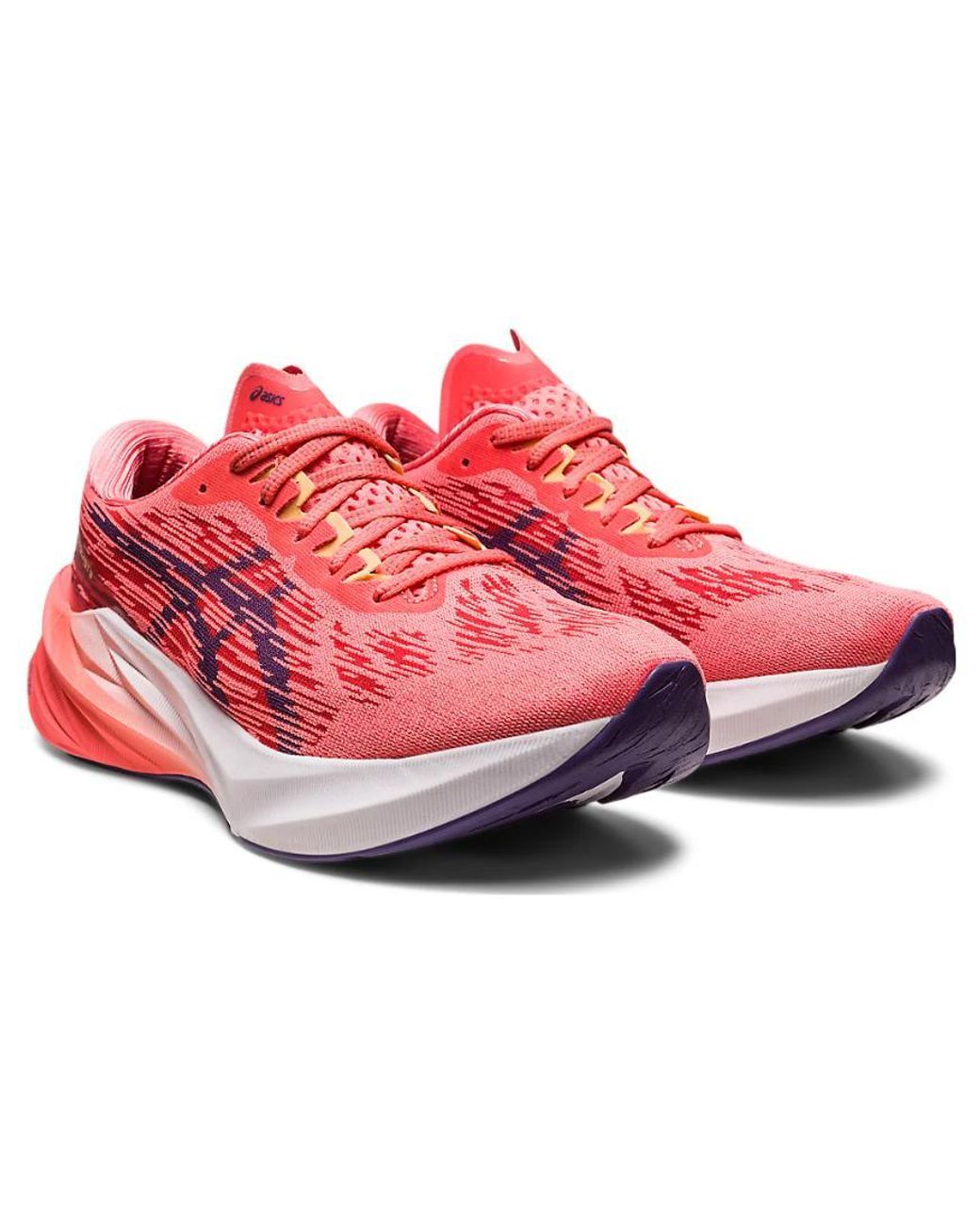 Asics Red Novablast 3 S Running Shoes Road Orange/purple 7.5
