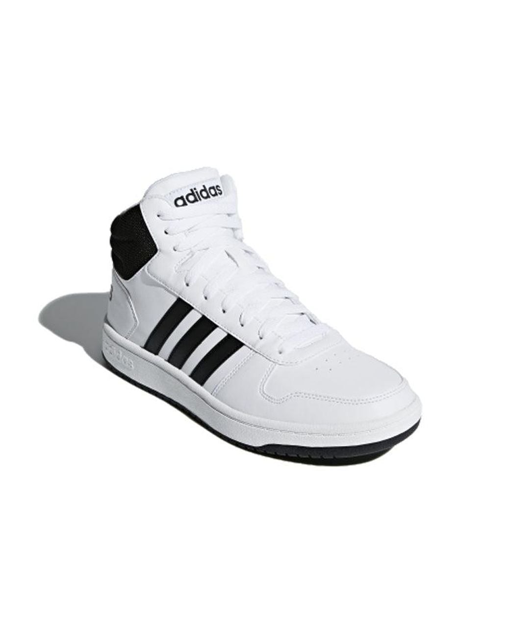 Adidas White Hoops 2.0 Mid for men