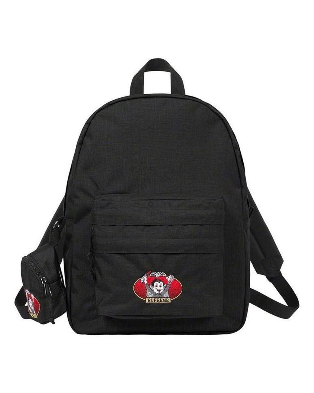 Supreme Black Vampire Boy Backpack for men