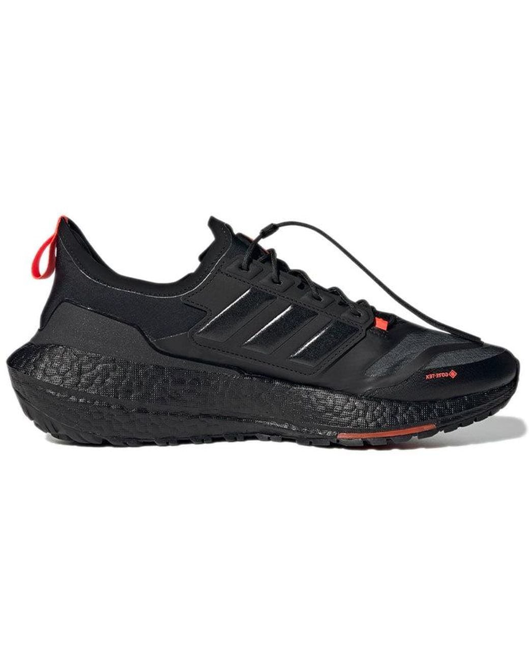 Adidas Black Ultra Boost 21 Gore-Tex Shoes 'Carbon Solar' for men