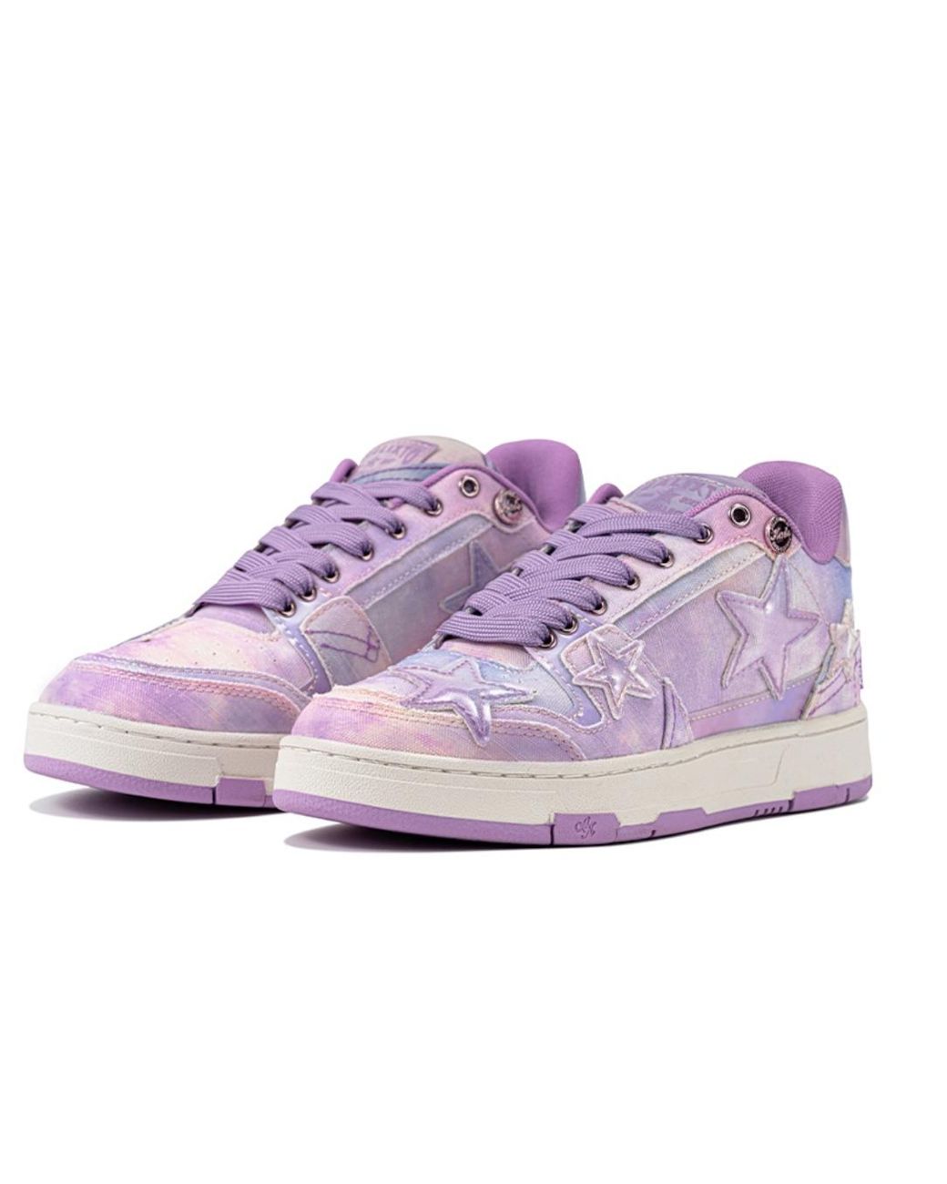 KAALIXTO Purple Skateboarding Mid 'Bandhnu Starry' for men