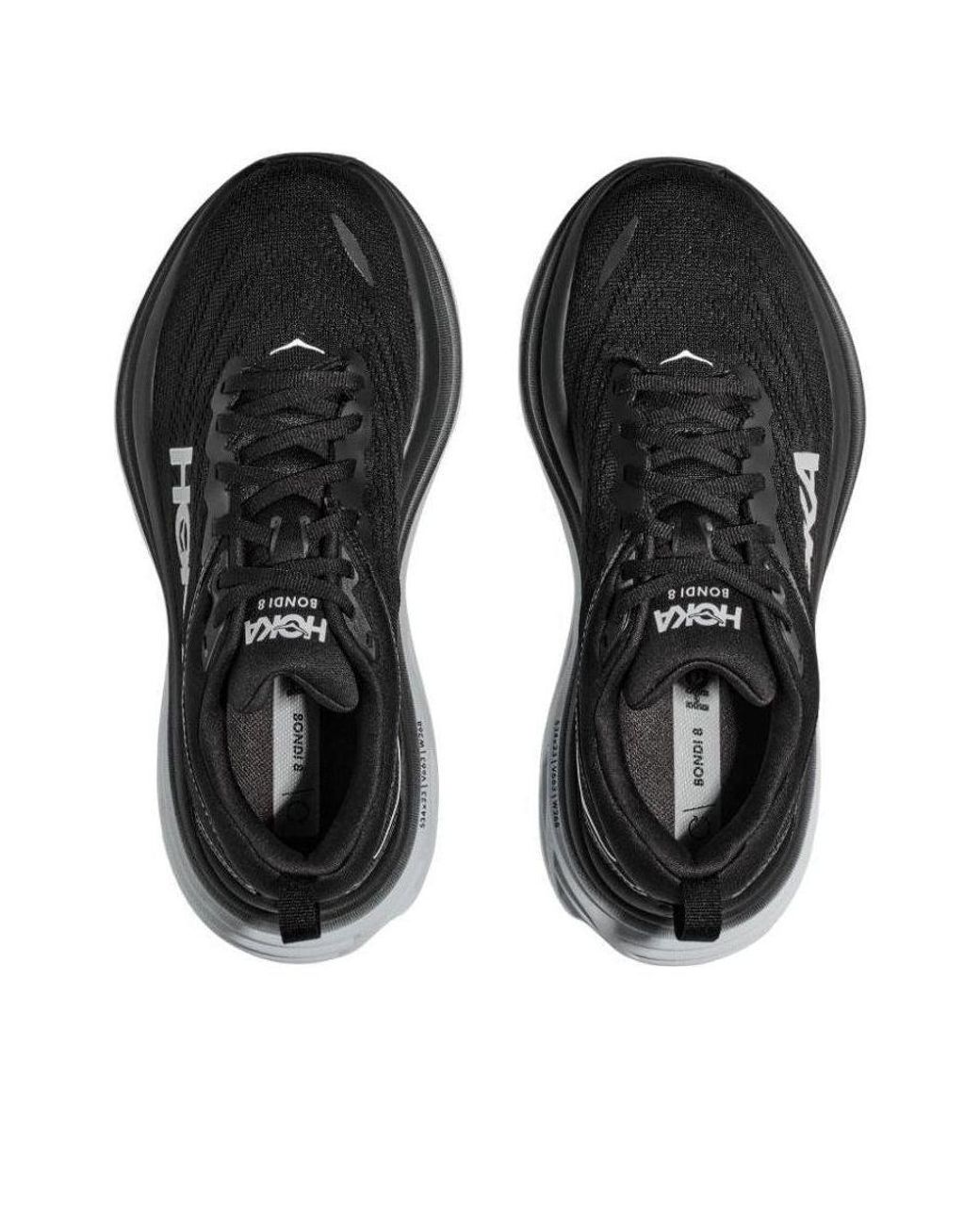 Hoka One One Black Bondi 8 Extra Wide for men
