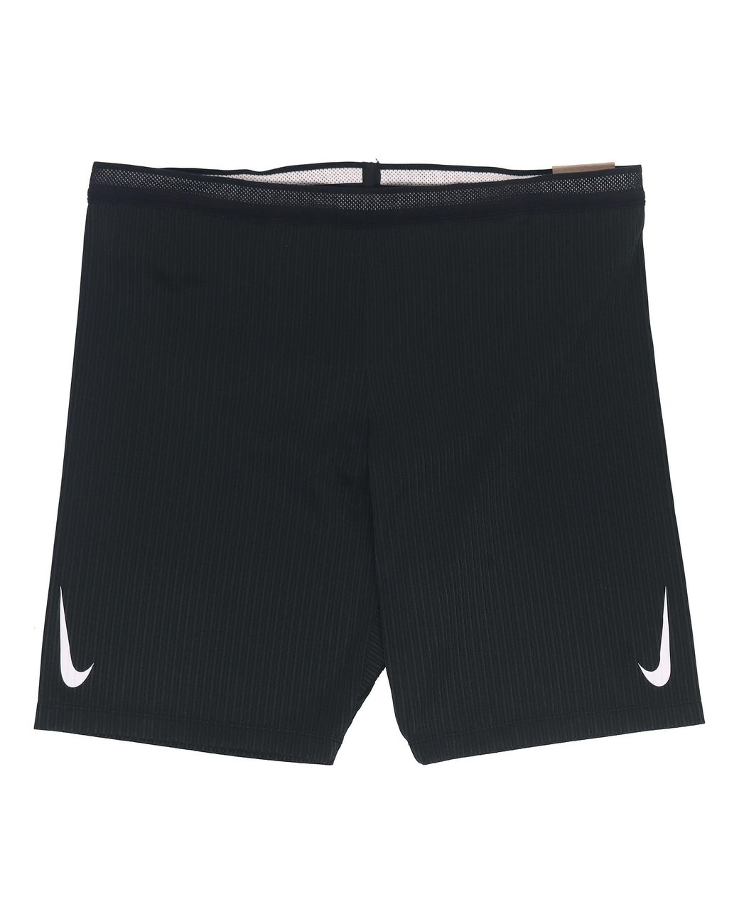 Nike Black Solid Color Logo Printing Slim Fit Sports Shorts for men