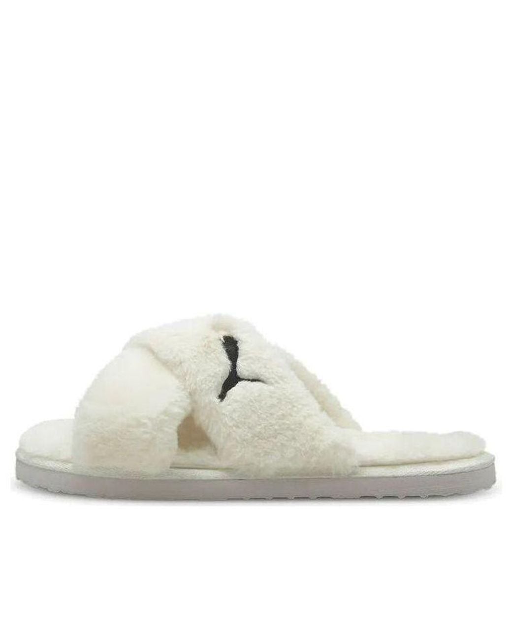 PUMA White (Wmns) Fluff X Strap Slide 'Whisper'