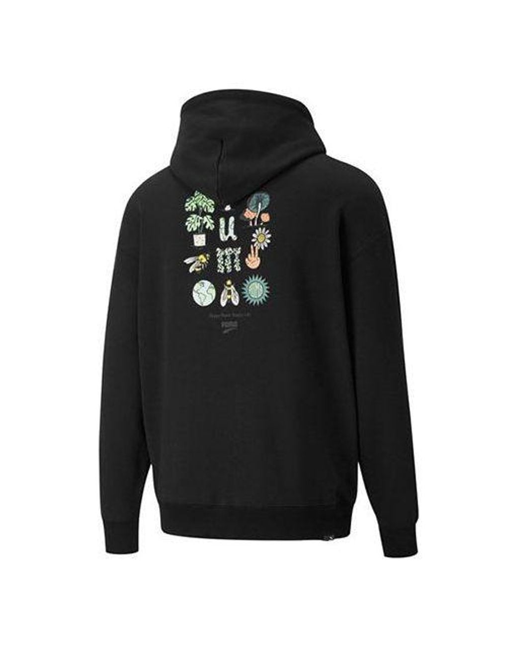 PUMA Black Downtown Funny Logo Printing Sports for men