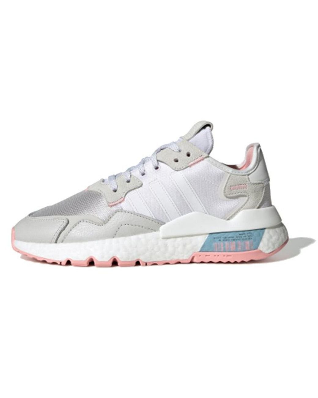 adidas Originals Nite jogger in White | Lyst