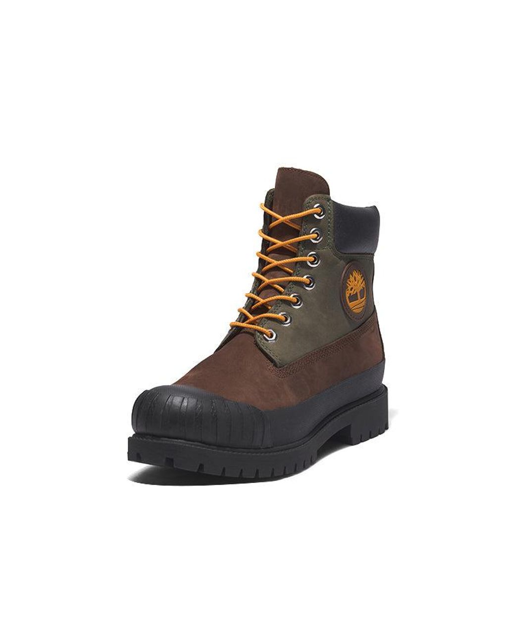 Timberland Black Premium 6 Inch Rubber-Toe Boot 'Dark' for men