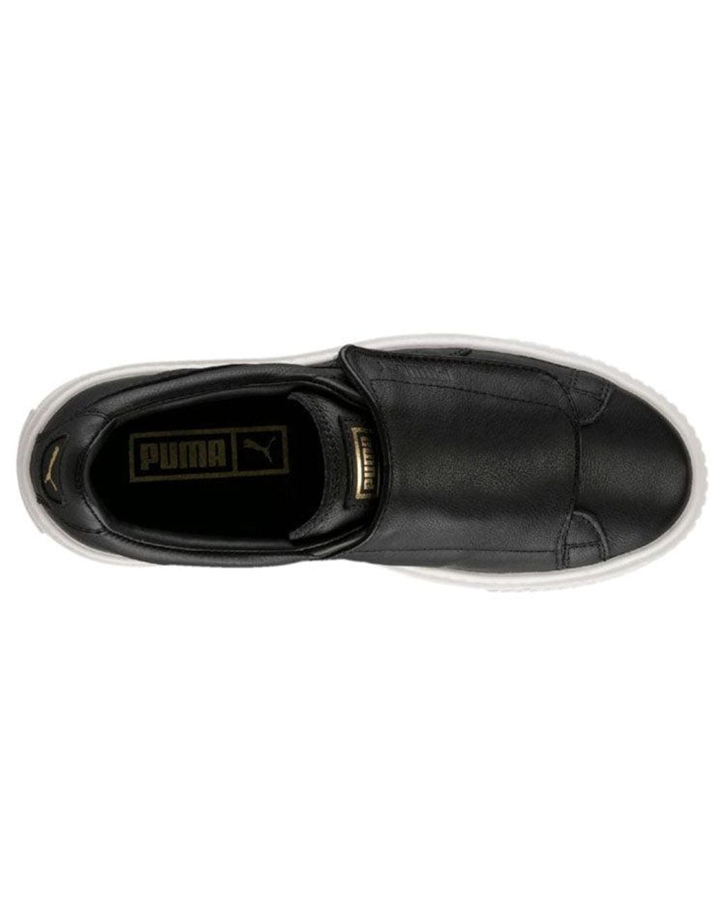 PUMA Black (Wmns) Basket Platform Big Strap