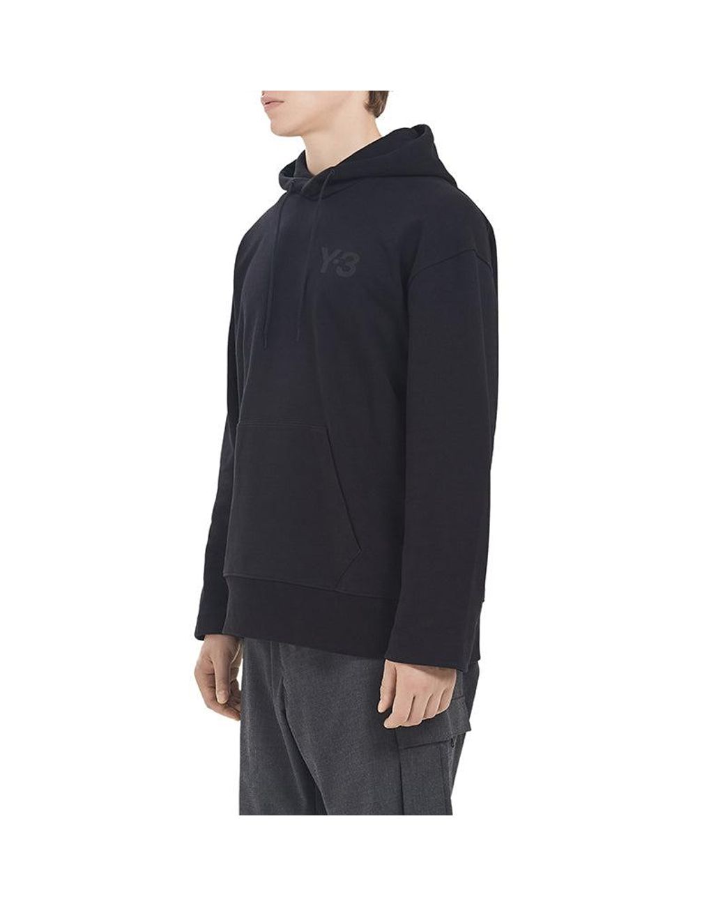 Adidas Blue Y-3 Solid Color Hooded for men