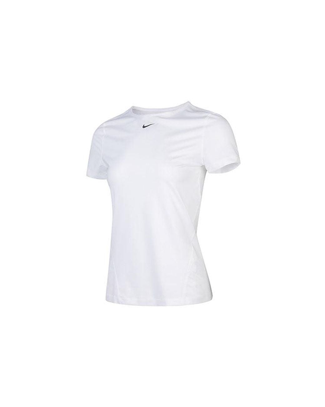 Nike White (Wmns) Pro Mesh Training Tops Training Gym Short Sleeve