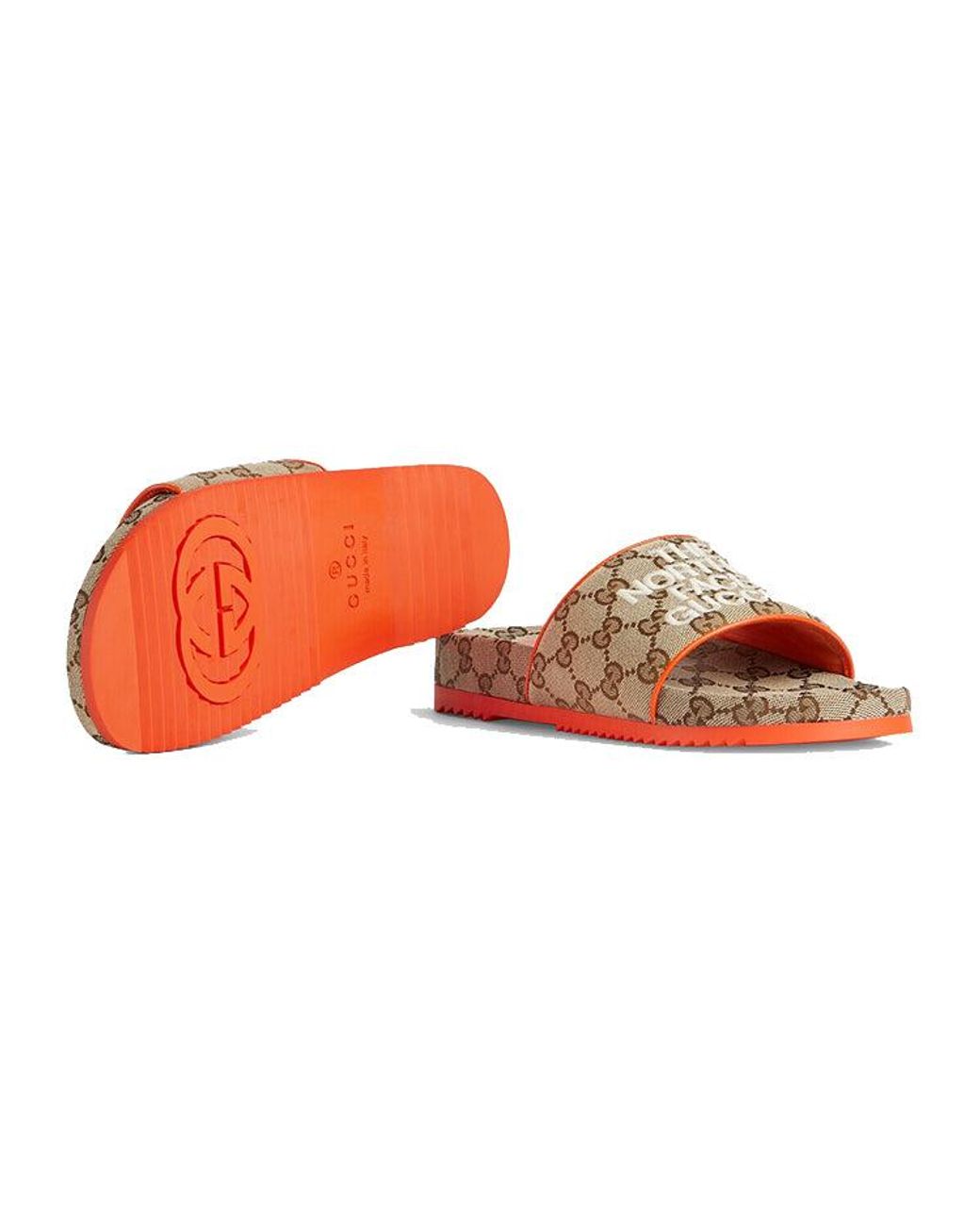 Gucci Brown (Wmns) Slide X The North Face Monogram'
