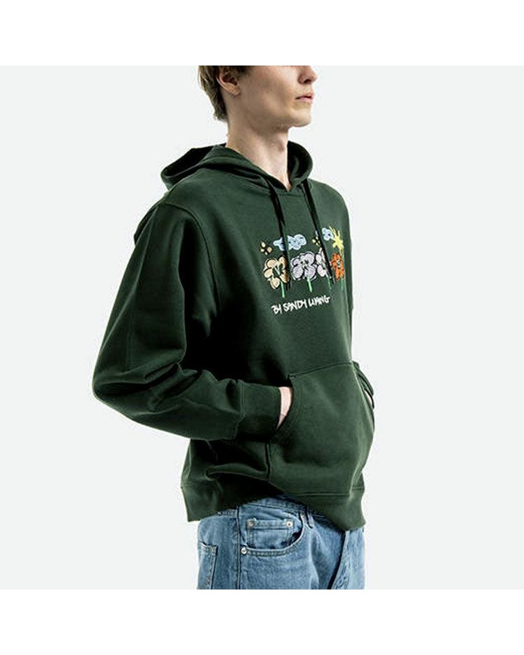 Vans Green X Sandy Liang Fleece Pullover Hoodie for men