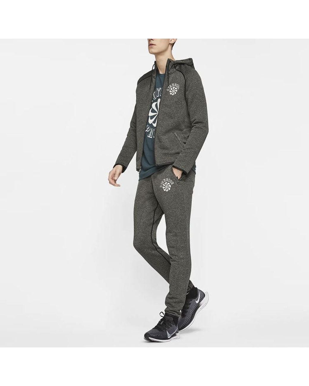 Nike Gray X Gyakusou Crossover Sports Hooded Casual Long Sleeves Knit for men
