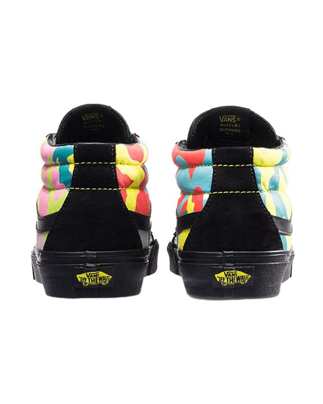 Vans Black Sk8-Mid Reissue 'Neon Camo' for men