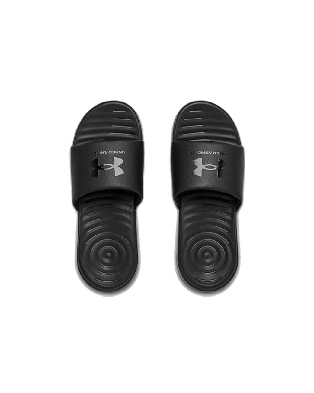 Under Armour Black Ansa Fixed Slide 'Triple' for men