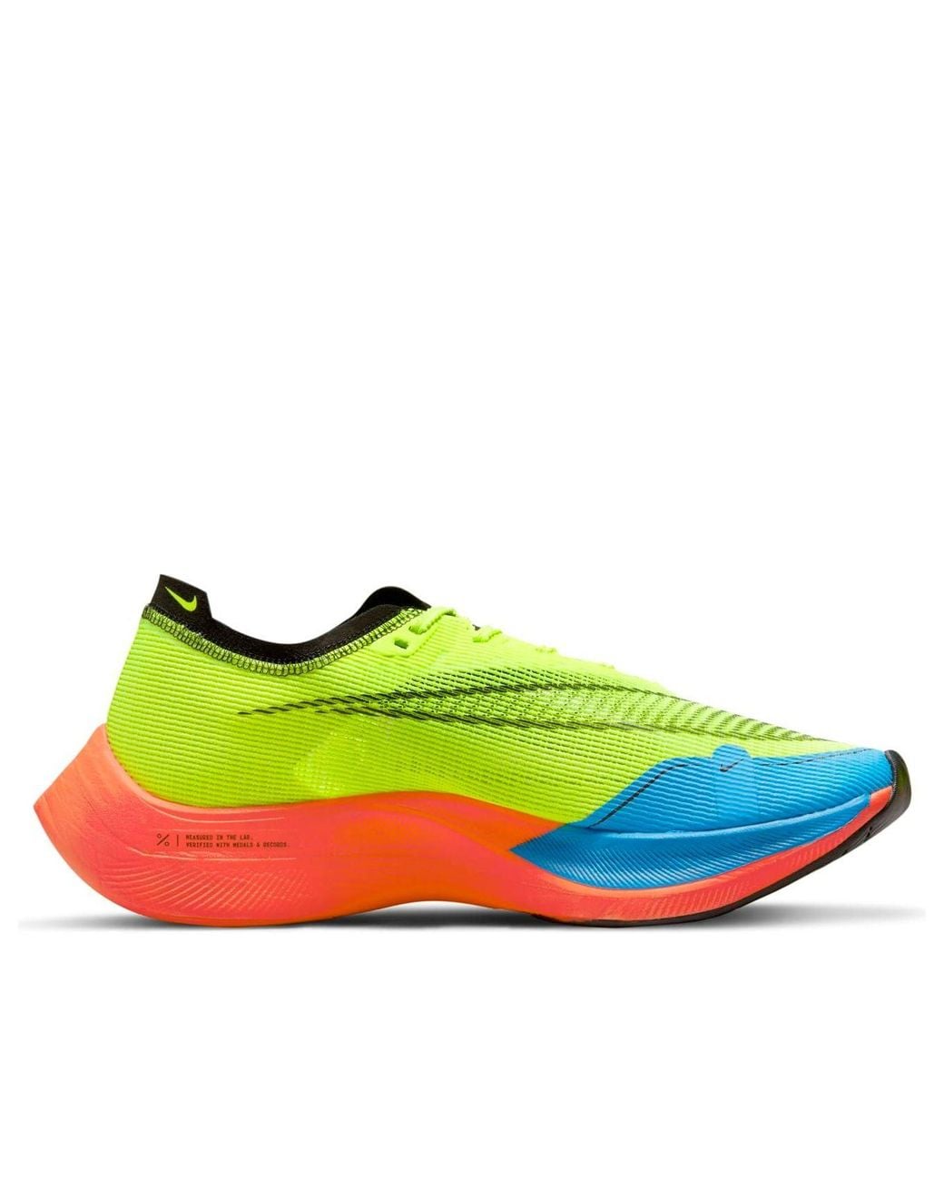 Nike Green Zoomx Vaporfly Next% 2 'Volt Bright Crimson' for men