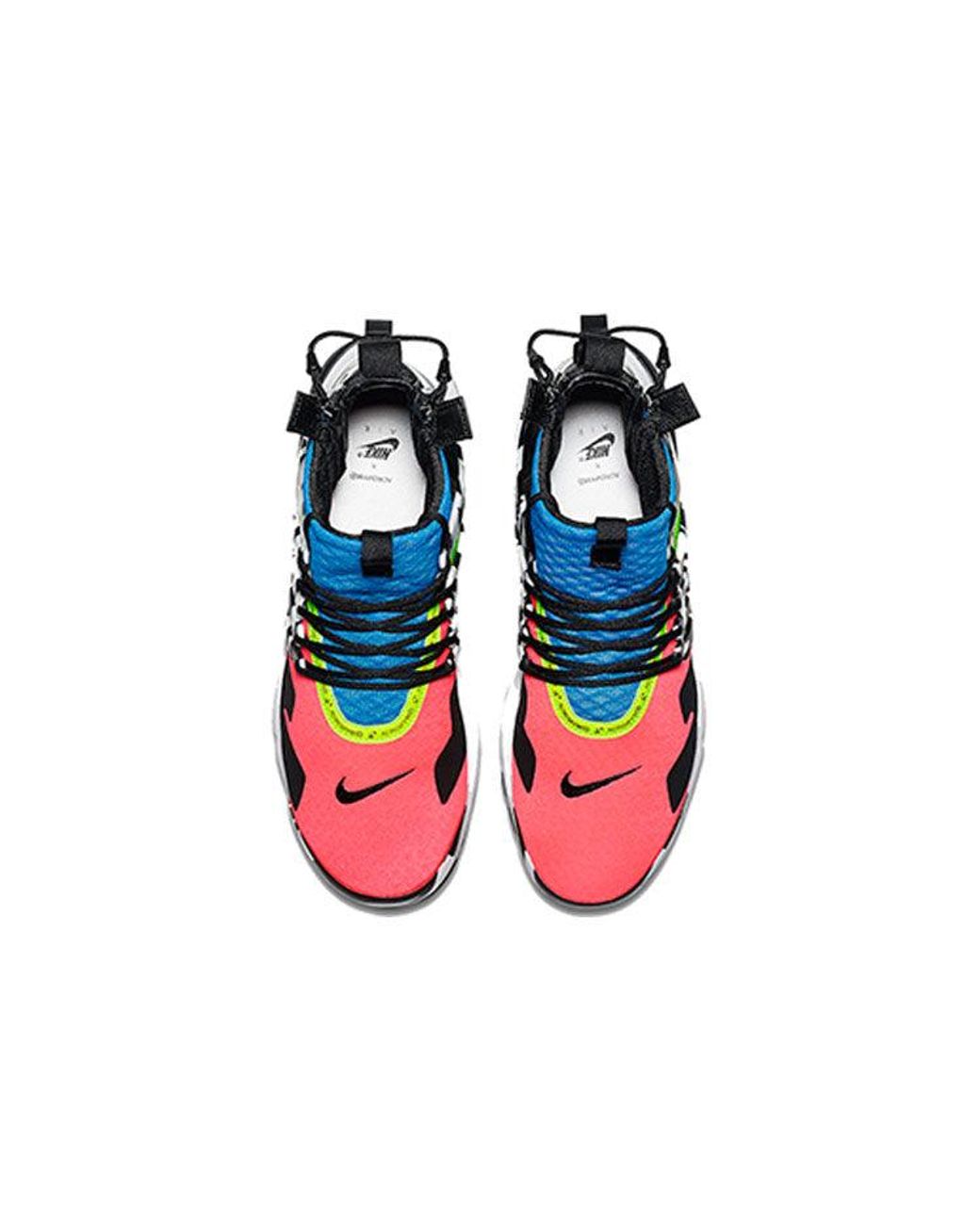 Nike Blue X Acronym Air Presto Mid "Racer" Sneakers for men