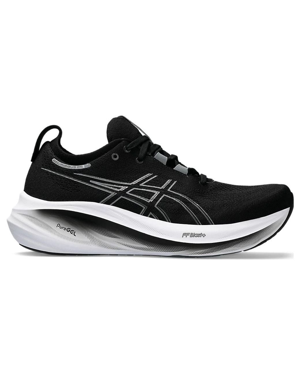 Asics Black Gel-Nimbus 26 Graphite' for men