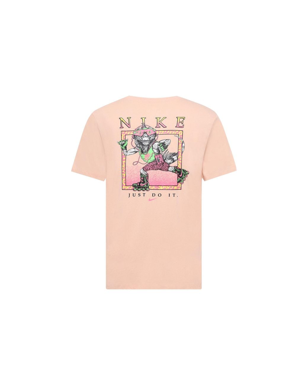 Nike Pink Sportswear Back Printing Sports Short Sleeve for men