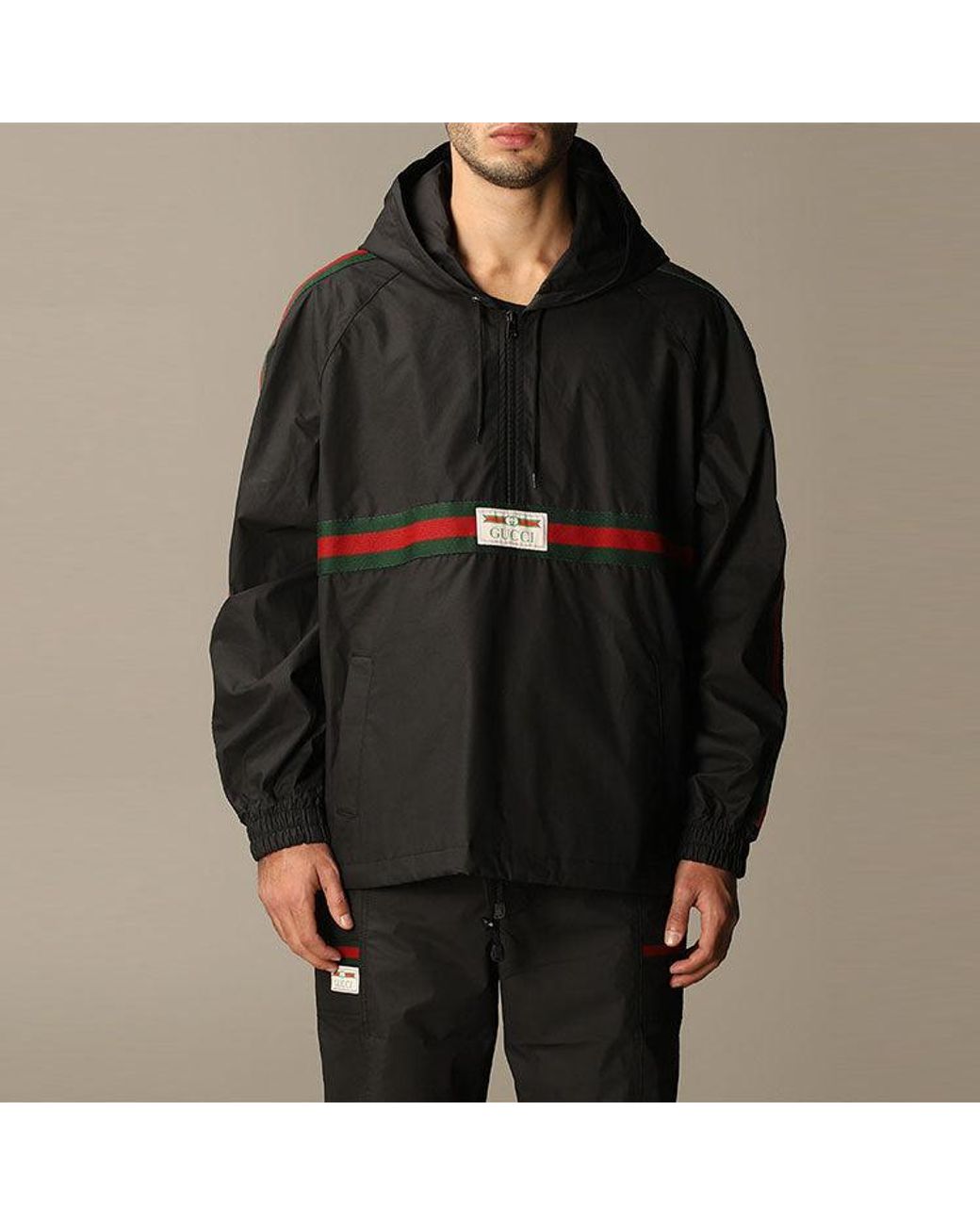 Gucci Black Label Coated Cotton Trench Coat For for men