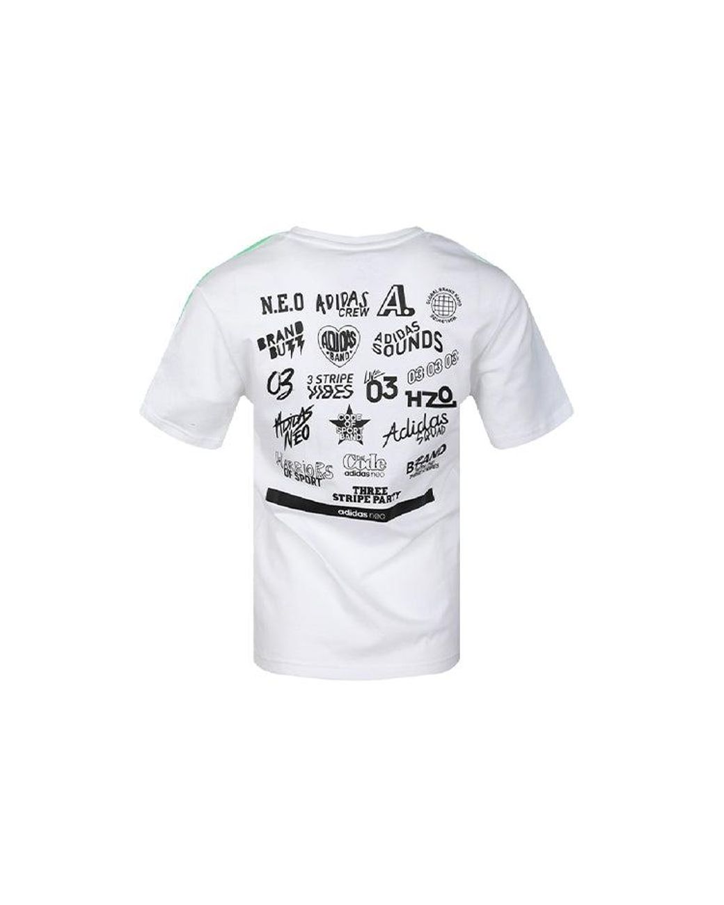 Adidas White (Wmns) Neo Faves Round Neck Short Sleeve