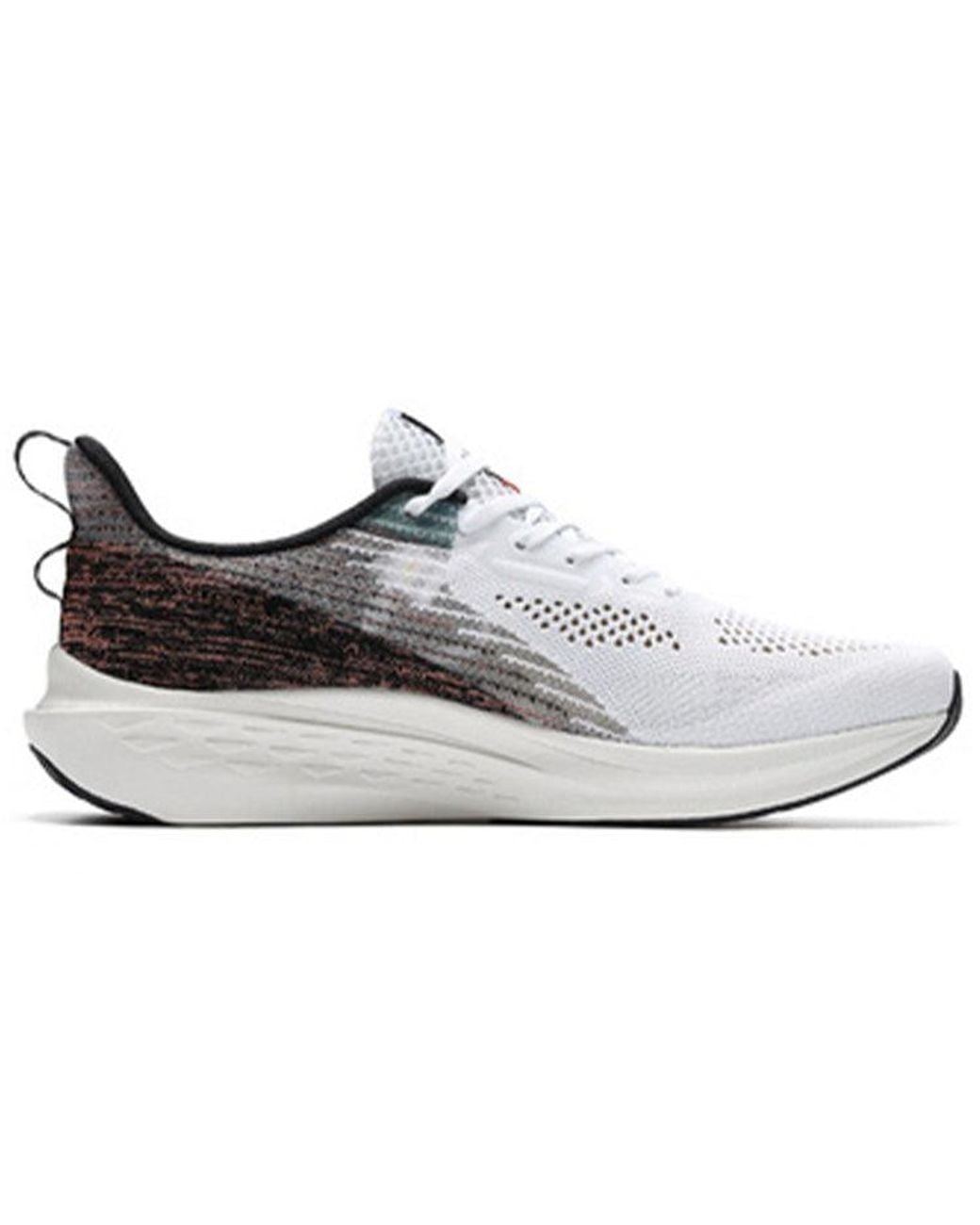 361 Degrees White Qu!K Light Breathable Running Shoes for men