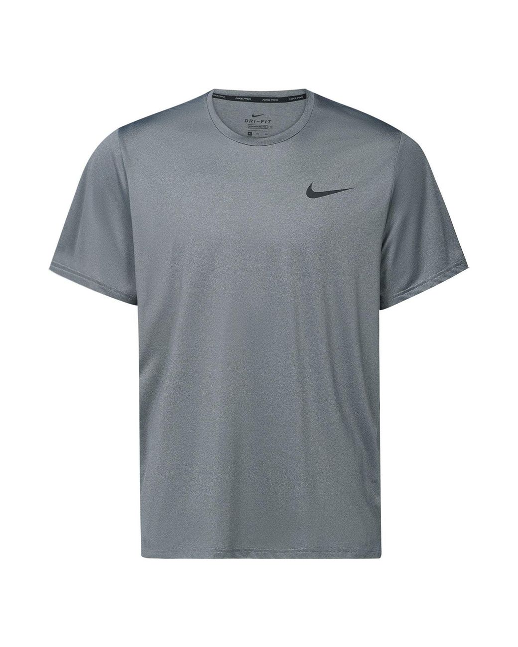 Nike Gray Pro Dri-Fit Casual Sports Quick-Drying Short Sleeve for men
