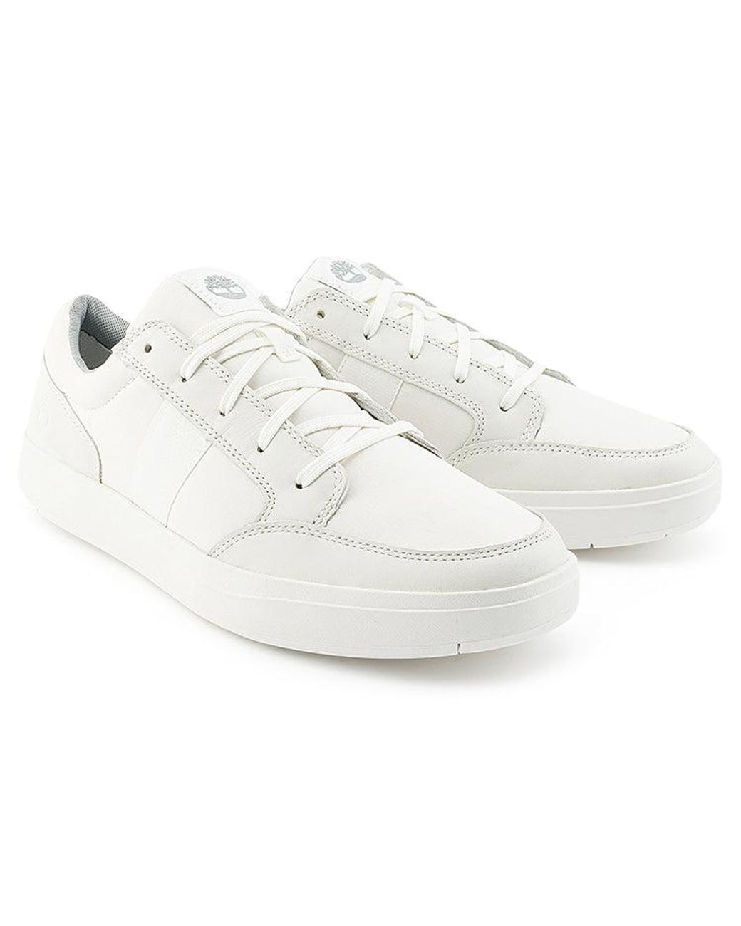 Timberland White Davis Square Oxford Sneakers for men