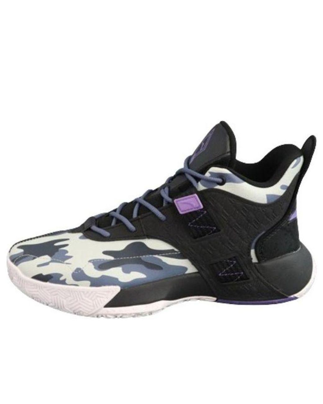 Anta Black Basketball Series Sneakers Mid for men