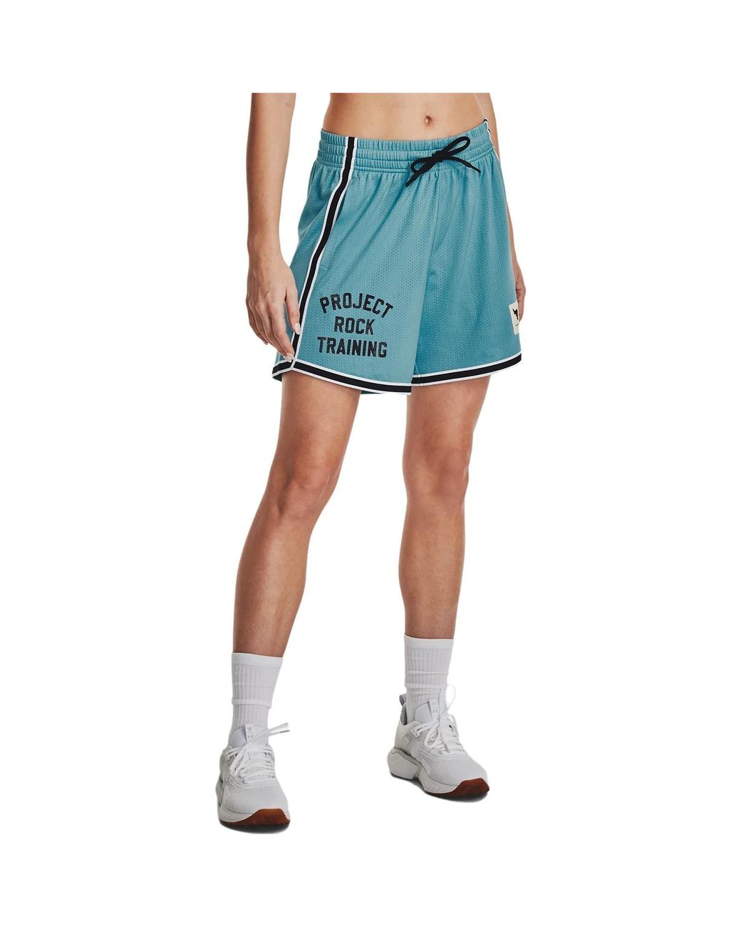 Under Armour Blue (Wmns) Project Rock Penny Mesh Shorts 'Glacier'