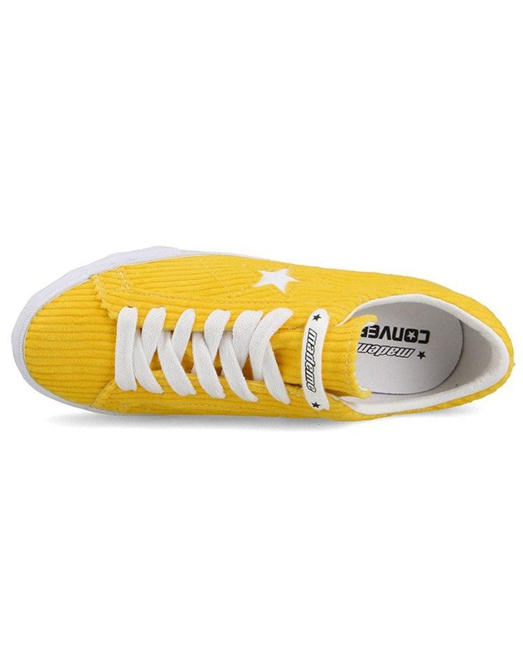 Converse Yellow (Wmns) Mademe X One Star Platform Suede Ox 'Vibrant'