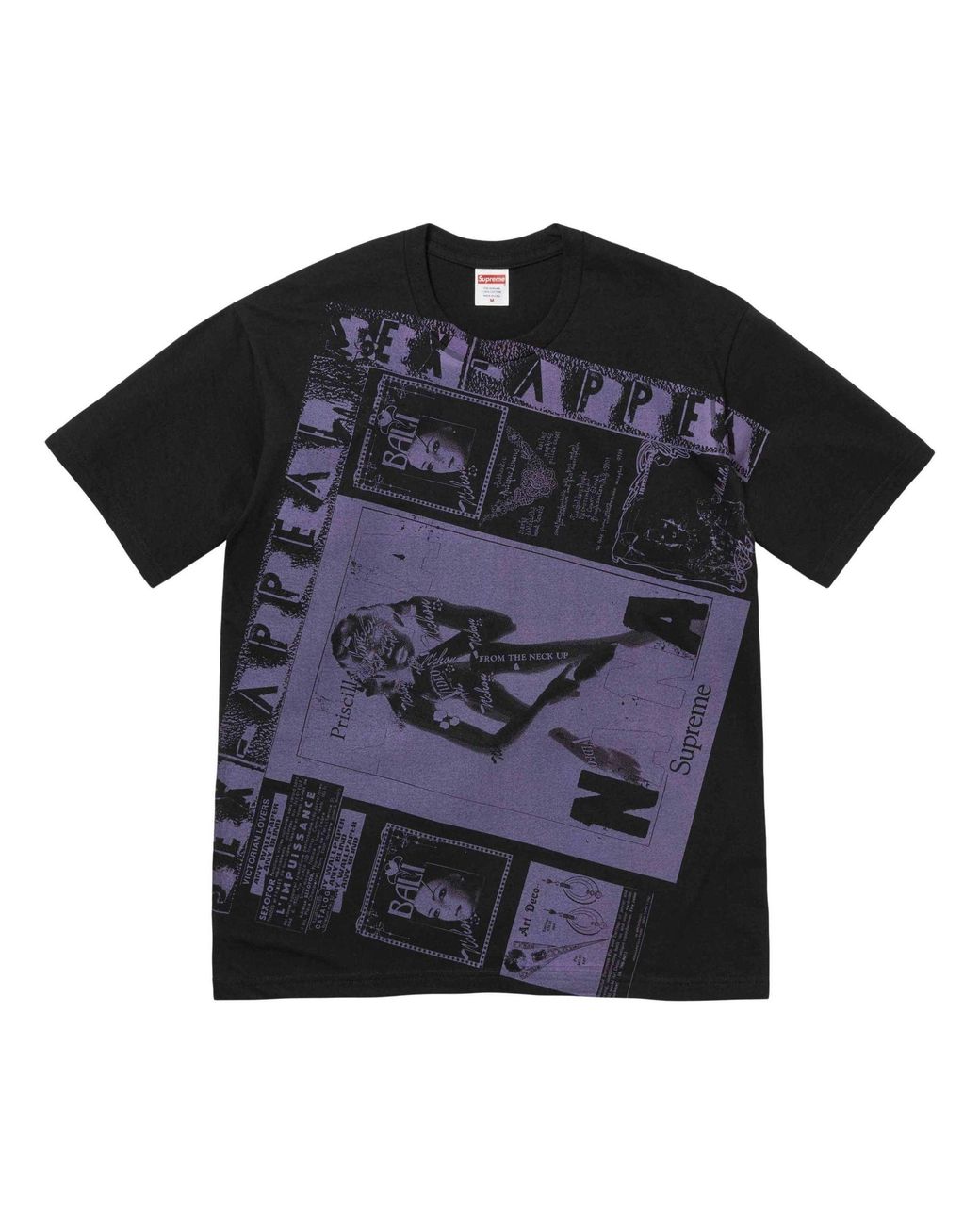 Supreme Black Collage T-Shirt for men