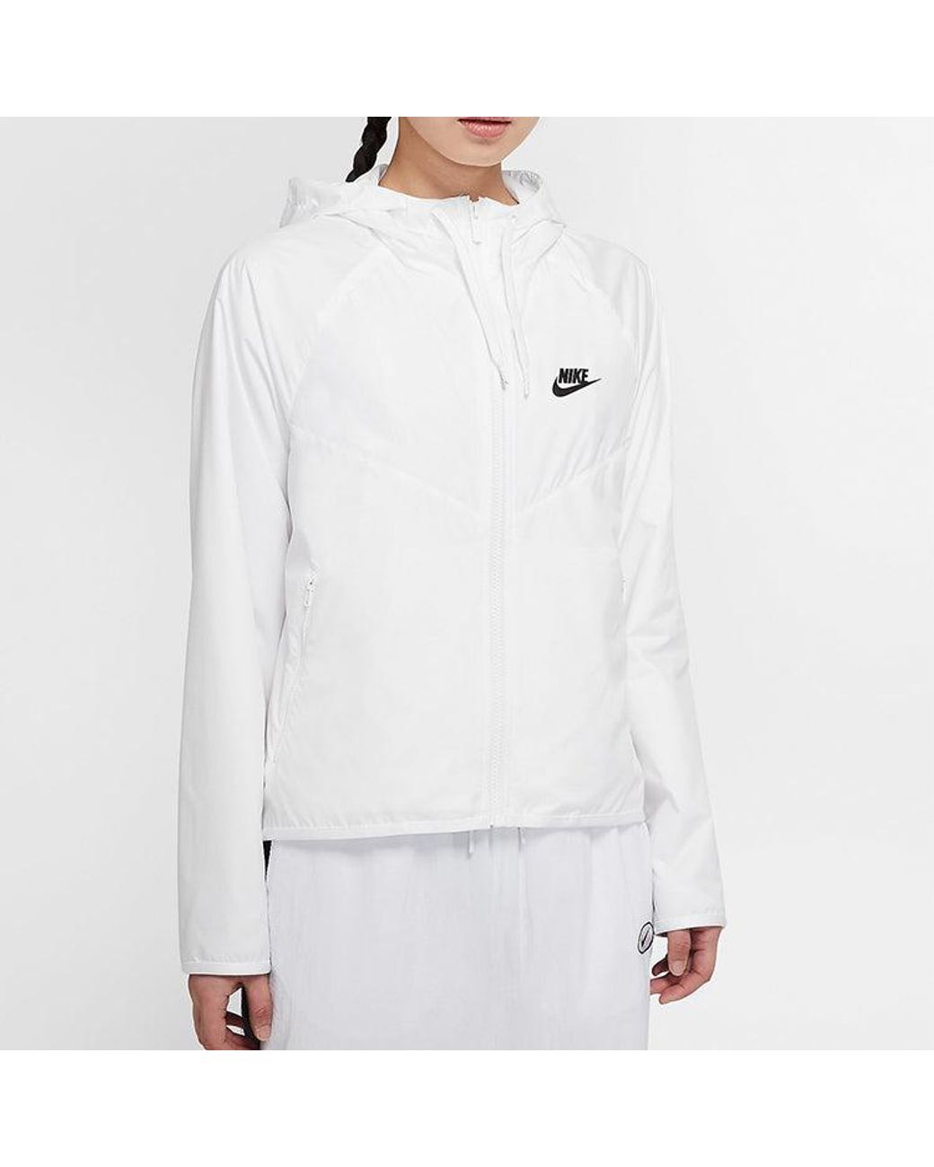 Nike White (Wmns) Sportswear Windrunner Jacket