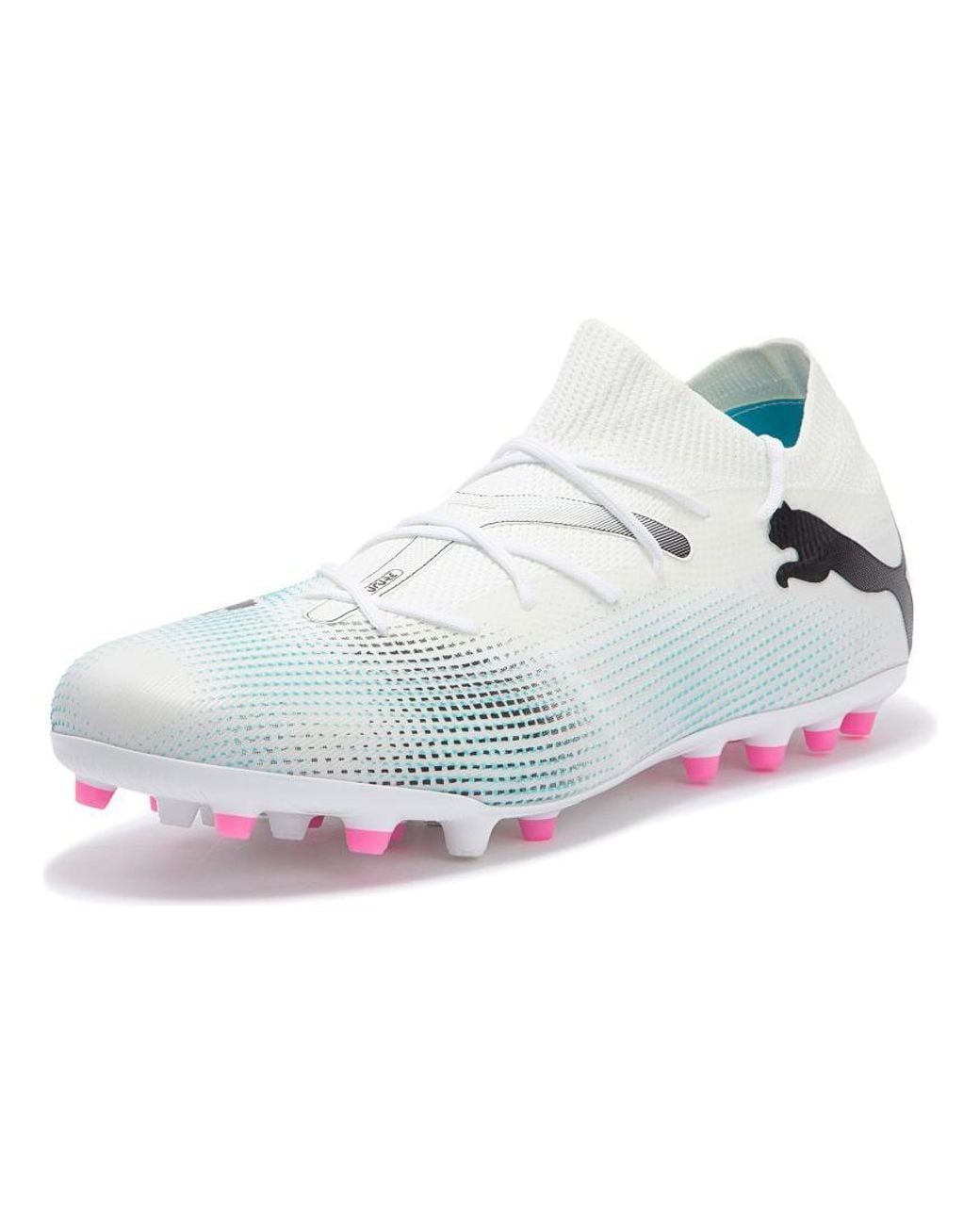 PUMA White Future 7 Match Mg Cleats for men