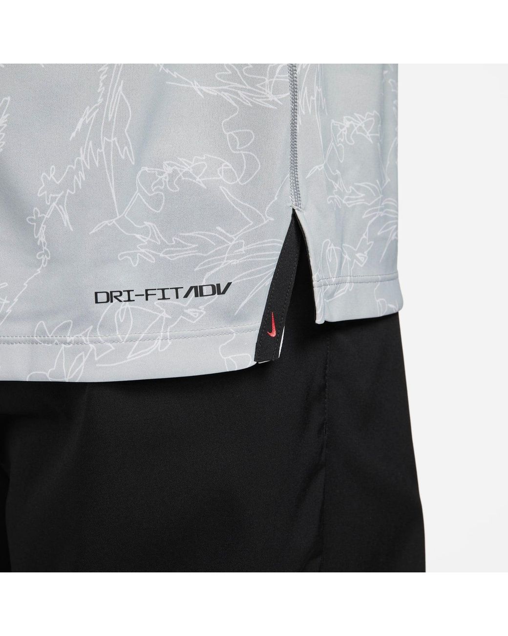 Nike Blue Tiger Woods Dri-Fit Adv Contour Print Polo Shirt for men